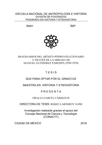 Imaginarios del México posrevolucionario a través de la mirada de Manuel Gutiérrez Paredes (1939-1970)
