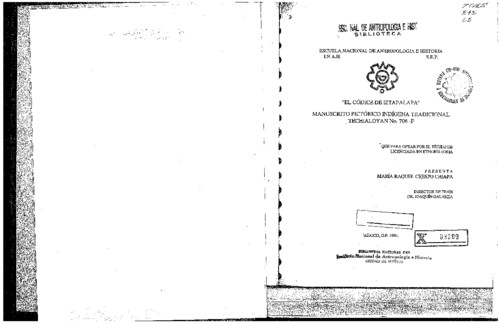 El códice de Iztapalapa