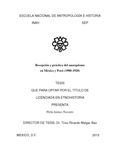 Recepción y práctica del anarquismo en México y Perú (1900-1920)