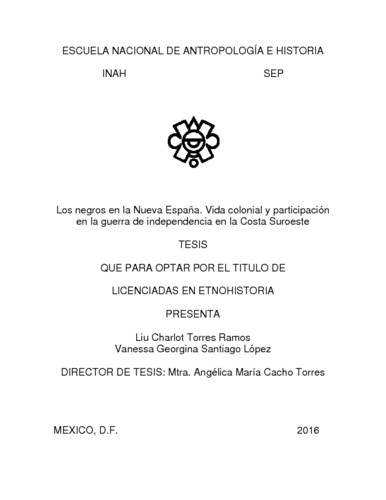 Los negros en la Nueva España
