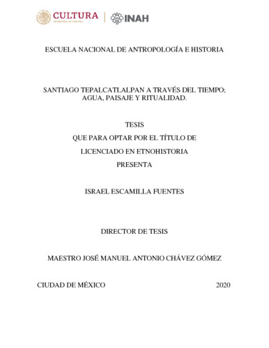 Santiago Tepalcatlalpan a través del tiempo