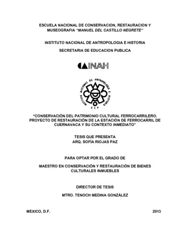 Conservación del Patrimonio Cultural Ferrocarrilero