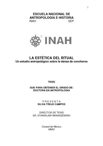 La estética del ritual