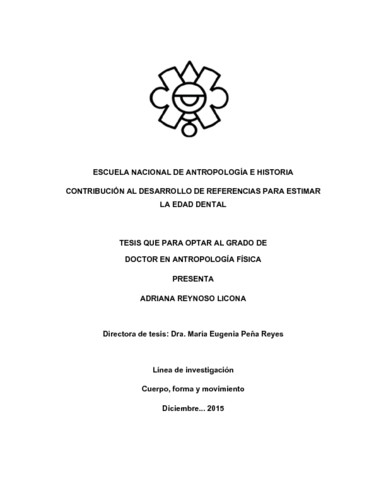 Contribución al desarrollo de refeencias para estimar la edad dental