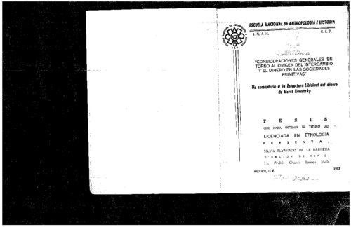 Consideraciones generales en torno al origen del intercambio y el dinero en las sociedades primitivas
