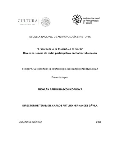 El derecho a la Ciudad... a la Carta