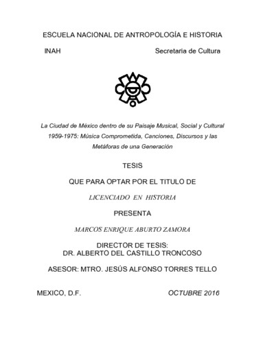 La ciudad de México dentro de su paisaje musical, social y cultural 1959-1975