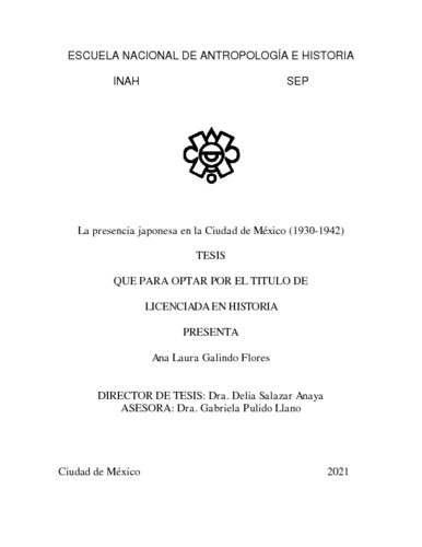 La presencia japonesa en la Ciudad de México (1930-1942)
