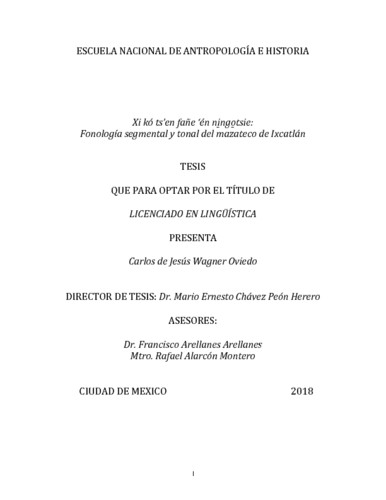 Xi Kó ts'en fañe 'én ningotsie