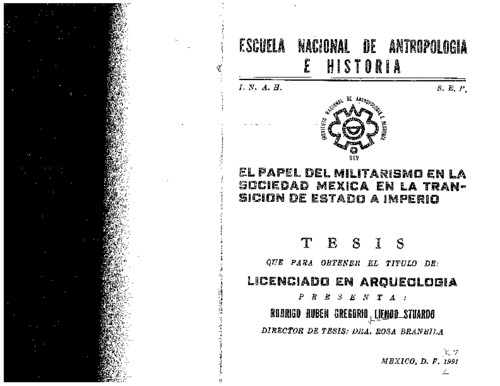 El papel del militarismo en la sociedad mexica en la transición de Estado a Imperio