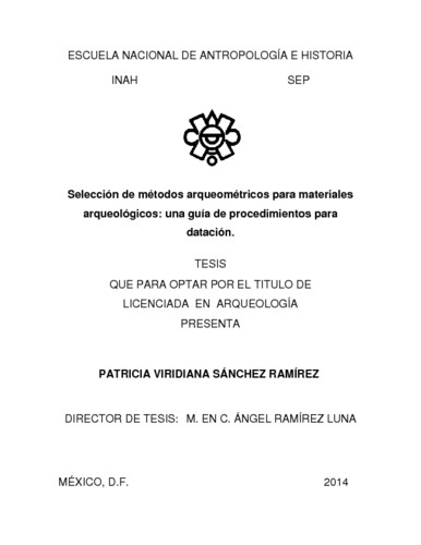 Selección de métodos arqueométricos para materiales arqueológicos