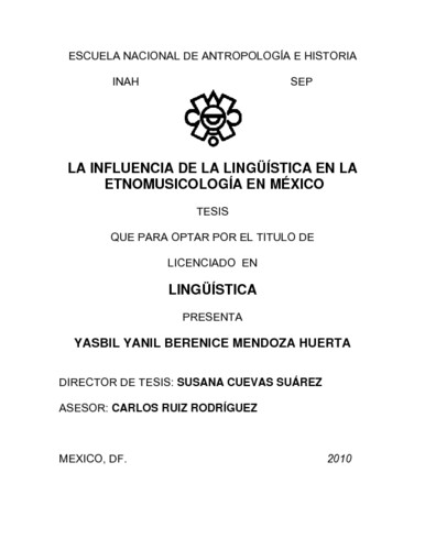 La influencia de la lingüística en la etnomusicología en México