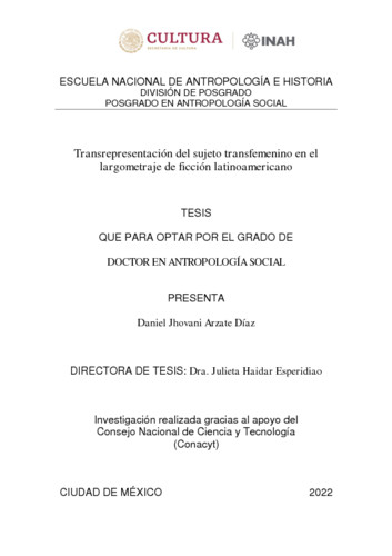 Transrepresentación del sujeto transfemenino en el largometraje de ficción latinoamericano