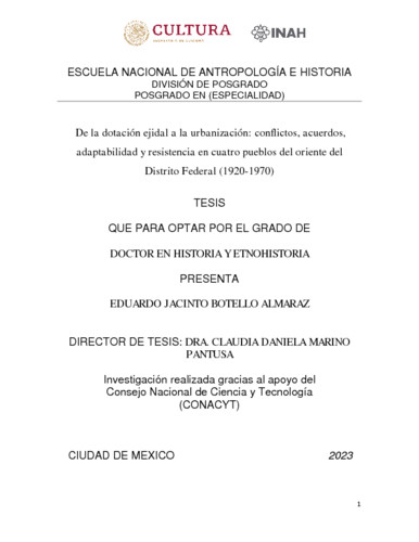 De la dotación ejidal a la urbanización