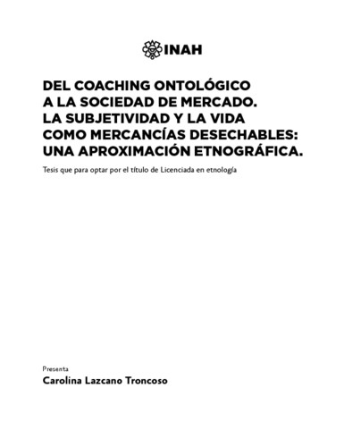 Del coaching ontológico a la sociedad de mercado