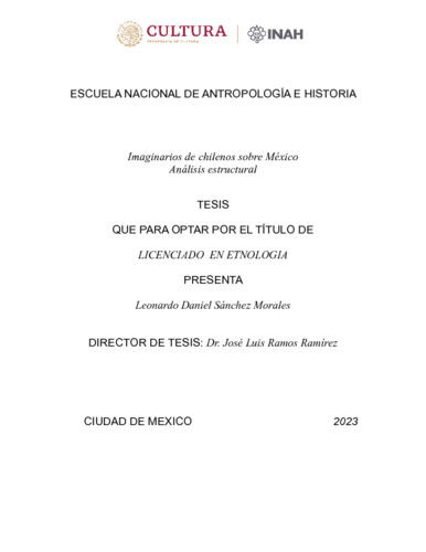 Imaginarios de chilenos sobre México