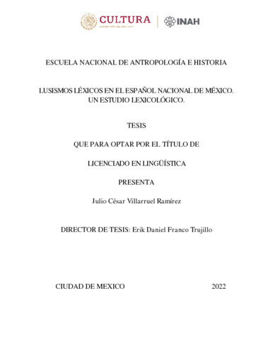 Lusismos léxicos en el español nacional de México