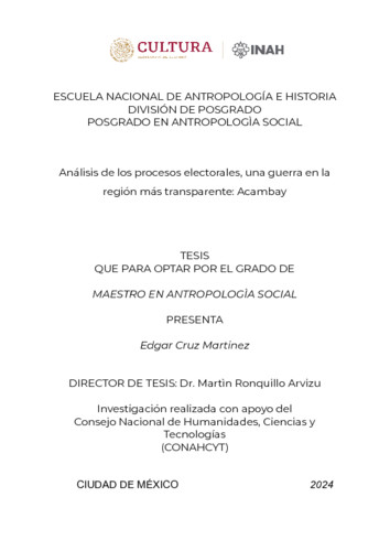 Análisis de los procesos electorales