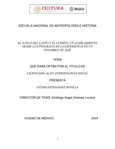 El juego del canto y el cuerpo