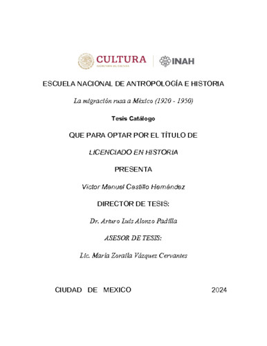 La migración rusa a México (1920-1950)