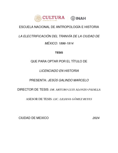 La electrificación del tranvía de la Ciudad de México: 1896-1914
