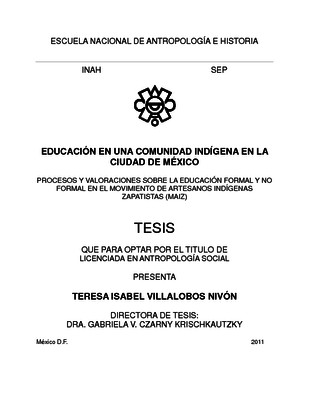 Educación en una comunidad indígena en la Ciudad de México