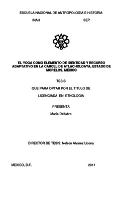 El yoga como elemento de identidad y recurso adaptativo en la cárcel de Atlacholoaya, Estado de Morelos, México