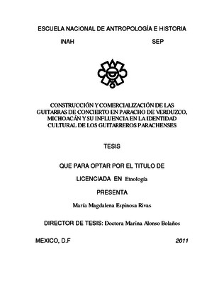 Construcción y comercialización de las guitarras de concierto en Paracho de Verduzco, Michoacán y su influencia en la identidad cultral de los guitarreros parachenses