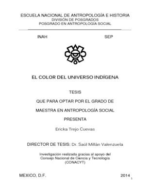 El color del universo indígena